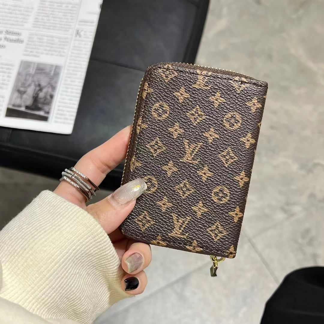 Luxury Monogram Zipper Wallet Collection – LV, GG, and BBR