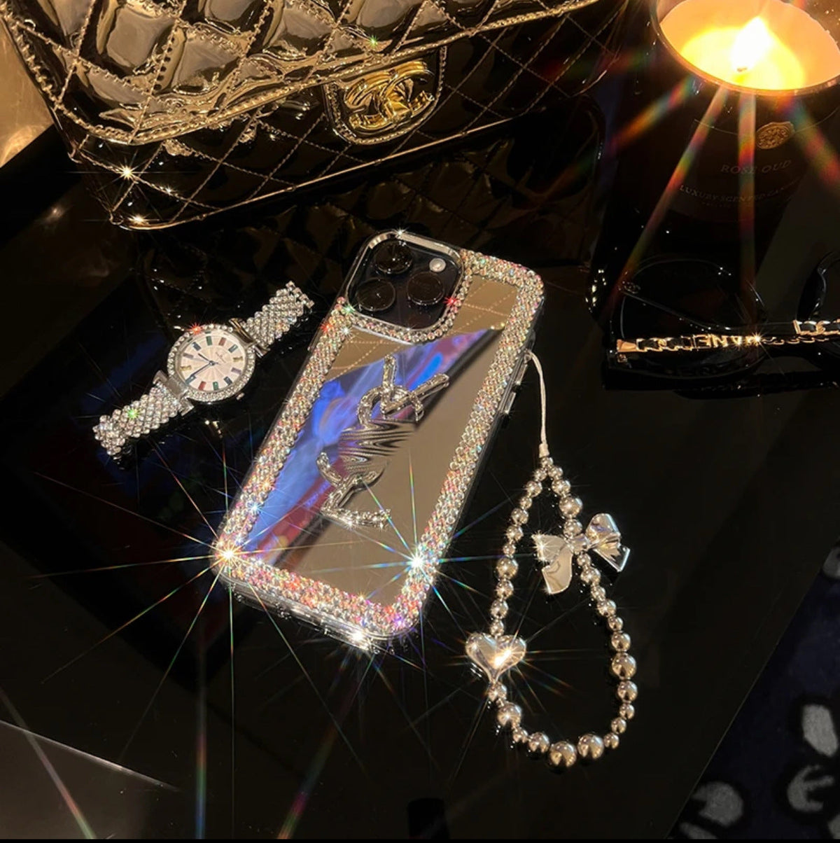 Glamorous Beauty Mirror iPhone Case – Makeup & Style On the Go!
