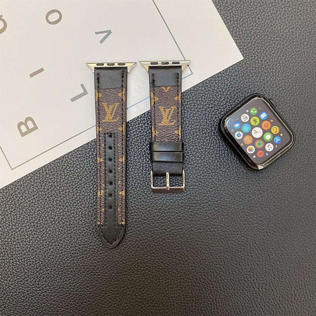 APPLE WATCH STRAP STITCHING MONOGRAM LEATHER