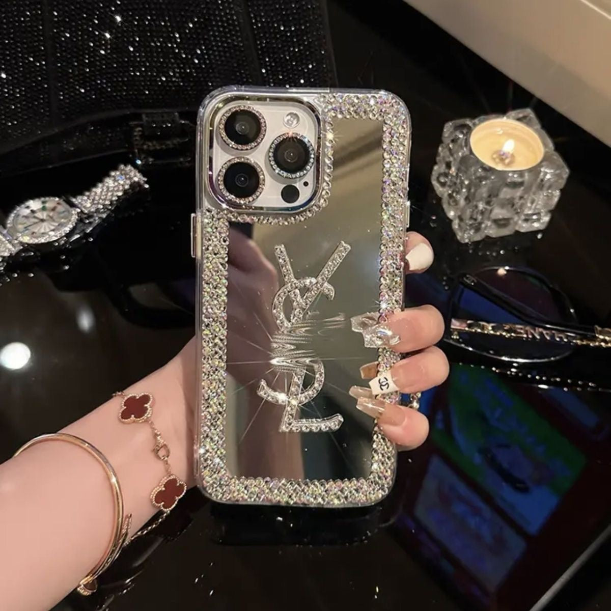 Glamorous Beauty Mirror iPhone Case – Makeup & Style On the Go!