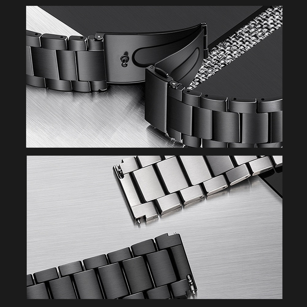 Silver Titanium Watch Band
