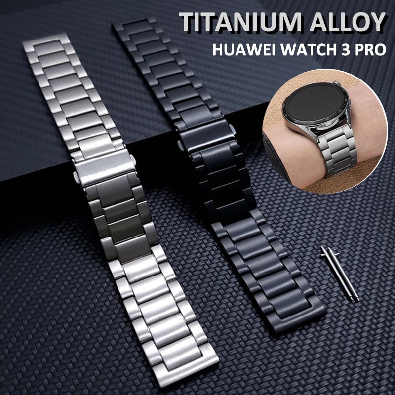 Silver Titanium Watch Band