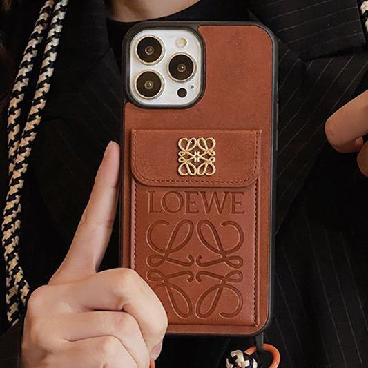 Loe Card Holder Leather iPhone Case