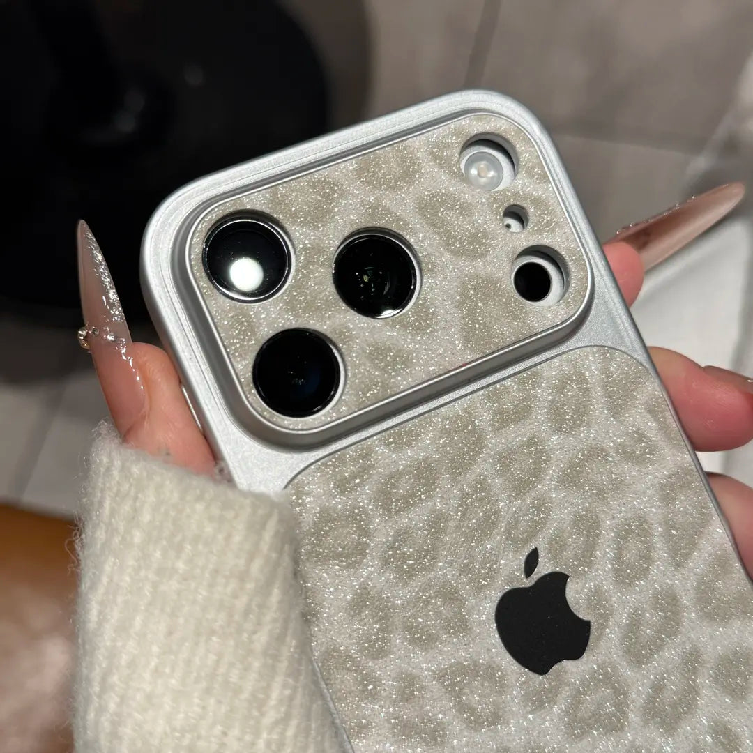 Leopard Print Glitter Phone Case — Sparkling Protection with Sleek Design