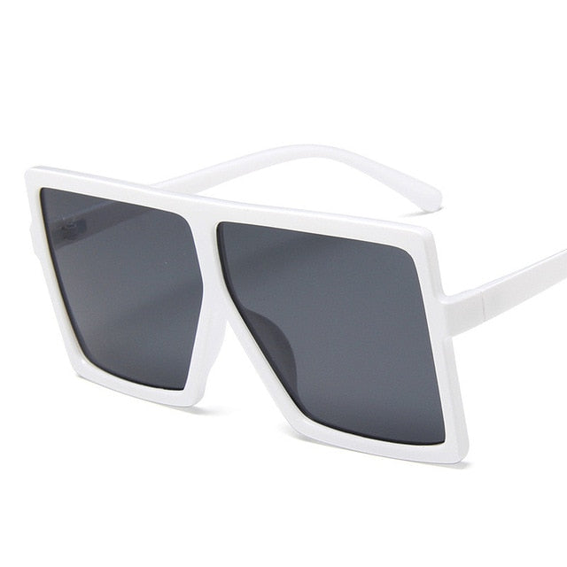 Plastic Oversized Women Sunglasses Square Brand Designer Big Frame Sunglasses For Female UV400 Sun Glasses oculos masculino--s2