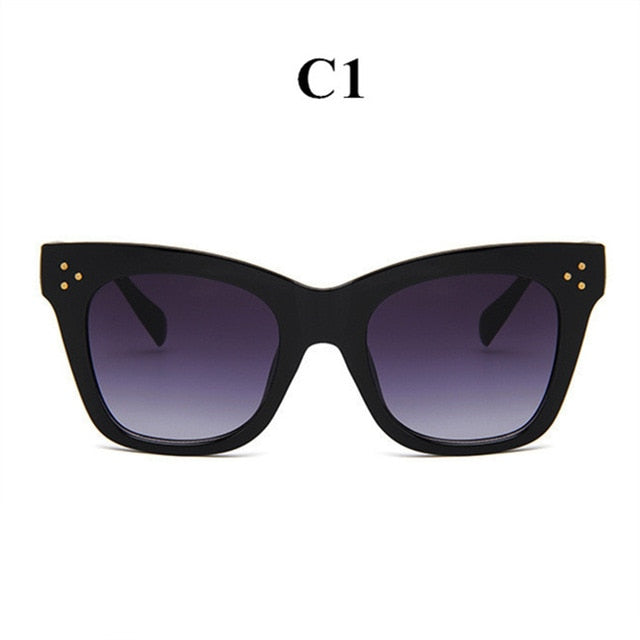 Oulylan Classic Cat Eye Sunglasses Women Vintage Oversized Gradient Sun Glasses Shades Female Luxury Designer UV400 Sunglass--s2
