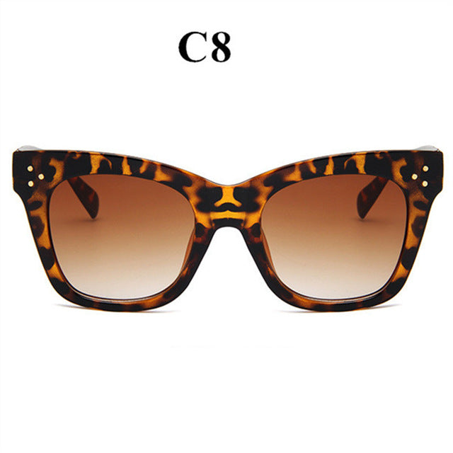 Oulylan Classic Cat Eye Sunglasses Women Vintage Oversized Gradient Sun Glasses Shades Female Luxury Designer UV400 Sunglass--s2