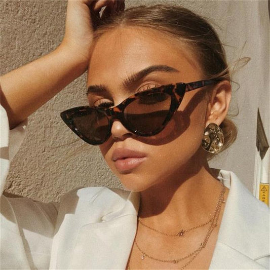 cat eye shade for women fashion sunglasses brand woman vintage retro triangular cateye glasses oculos feminino sunglasses Sexy--s2